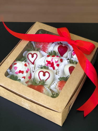 Caja de Fresas y Chocolates